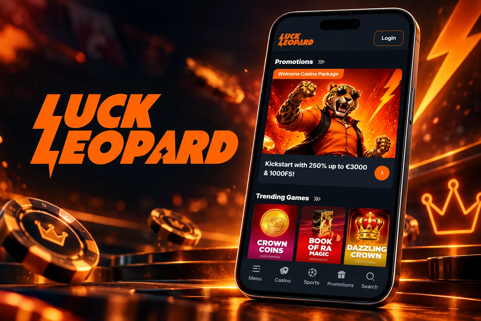 LuckLeopard Casino App Screenshot
